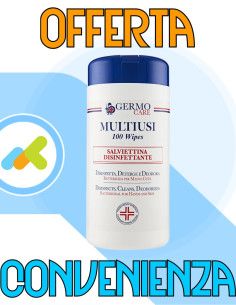 GermoCare Multiusi salviettine detergenti e disinfettanti 100 pezzi 2