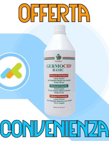 Germocid Basic | Detergente Disinfettante A Base Alcolica | Trattamento Superfici | 750ml