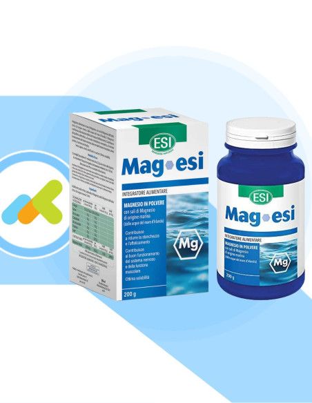Esi MagEsi | Integratore di Magnesio in Polvere | Riduce Stanchezza e Affaticamento | 200g