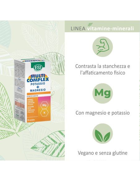Esi Multicomplex | Integratore Energetico di Potassio e Magnesio | 90 ovalette