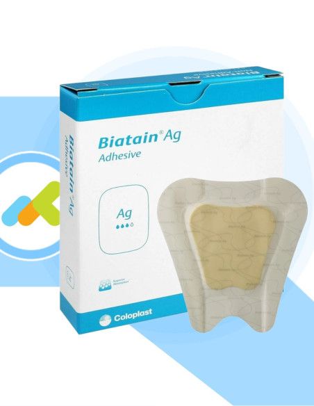 Biatain Ag Adesivo Sacro  Medicazione in Argento  Per Lesioni Sacrali  1 pezzo