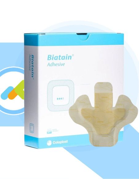 Biatain Adesivo Tallone 19x20 | Medicazione in Schiuma di Poliuretano | Conformata per il Tallone | 5 pezzi Biatain Adesivo Tallone 19x20 | Medicazione in Schiuma di Poliuretano | Conformata per il Tallone | 5 pezzi