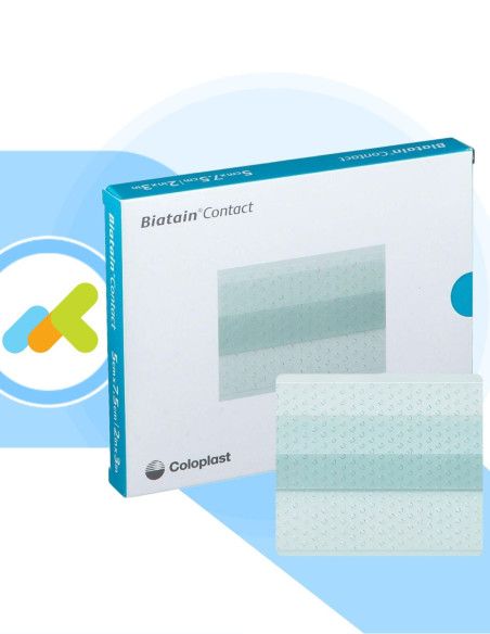 Biatain Contact medicazione protettiva in silicone e poliuretano 1 pezzo Biatain Contact medicazione protettiva in silicone e poliuretano 1 pezzo