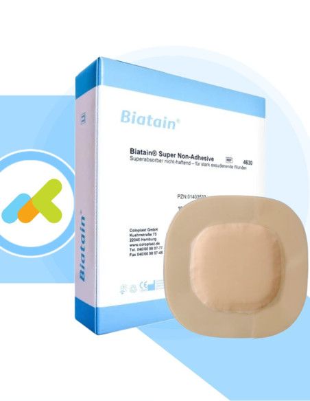 Biatain Super Non Adesivo medicazione idrocapillare altamente assorbente 10pz