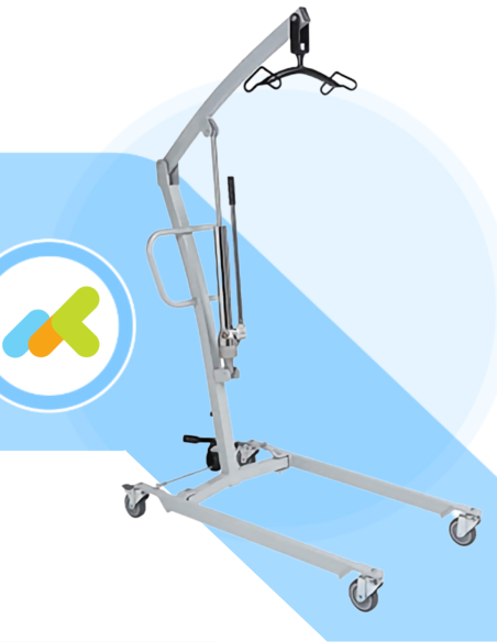 Sollevaammalati manuale Genesis Oleopneumatico | Con imbracatura