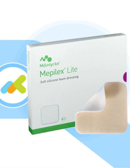 Mepilex Lite | Medicazione in Schiuma Sottile | Gestione Ferite Croniche | 5 pezzi