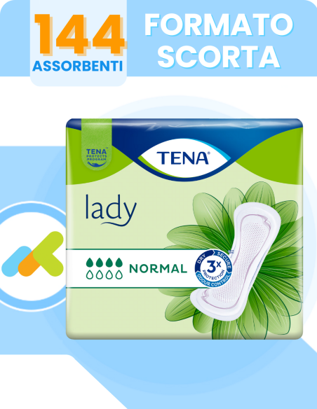 Tena Lady Normal assorbenti femminili da Incontinenza | 12 pezzi
