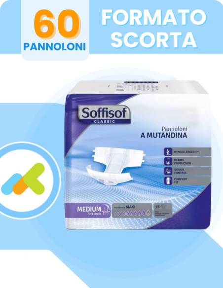 Soffisof Pannoloni a Mutandina Maxi Classic M scorta convenienza