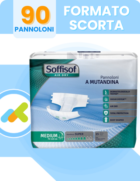 Soffisof Air Dry Super pannoloni a mutadina L M OFFERTA