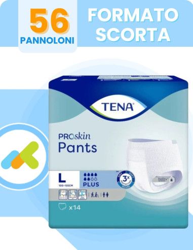 Tena Pants Plus | Mutandine Assorbenti Monouso | Alta Assorbenza | 14 Pezzi