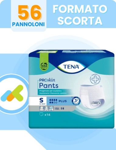 Tena Pants Plus | Mutandine Assorbenti Monouso | Alta Assorbenza | 14 Pezzi