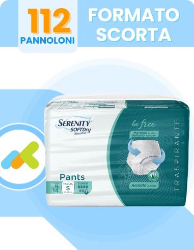 Serenity Softdry Pants Super | Mutandine Assorbenti | Massima Assorbenza | 12 Pezzi
