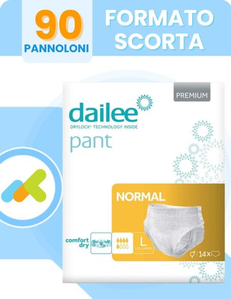 Dailee Pants Normal | Mutandine Assorbenti per Anziani | 14 pezzi