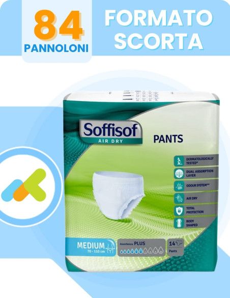 Mutandine Assorbenti | Soffisof AirDry Pants Plus |  14 pezzi
