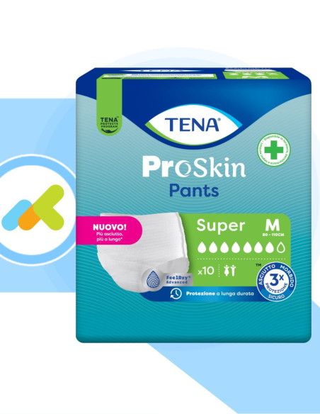 Tena Pants Super | Mutandine Assorbenti | per Perdite Urinarie | 10 pezzi Tena Pants Super | Mutandine Assorbenti | per Perdite Urinarie | 10 pezzi
