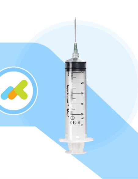 Injectomat siringa monouso luer lock da infusione 50ml 100pz