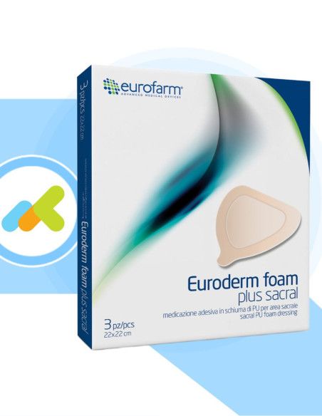 Euroderm Foam Plus Sacrale medicazione in poliuretano 22x22 3pz Euroderm Foam Plus Sacrale medicazione in poliuretano 22x22 3pz