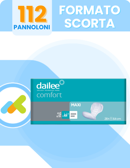 Dailee Comfort Maxi | Pannolone sagomato | 28 pezzi