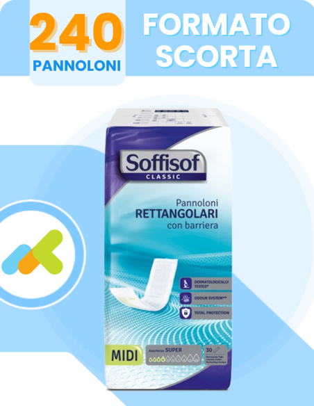 Pannoloni Rettangolari con Barriera | Soffisof Classic | 30 pezzi
