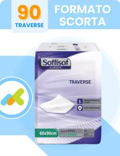 Soffisof Classic Traverse 60x90 | Assorbenza Super | Protezione e Comfort per l'Incontinenza | 15 pezzi 2