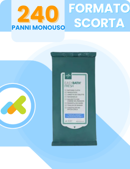 Panni Detergenti EasyBath® Fresh per FORMATO SCORTA