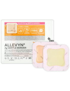 Allevyn Ag Gentle Border | Medicazione Antimicrobica con Argento 2