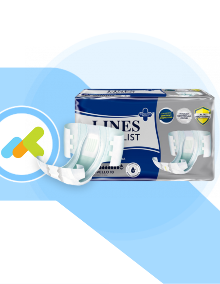Lines Specialist Classic Alta Protezione | Pannolone a Mutandina | Incontinenza Grave | 20 pezzi xl