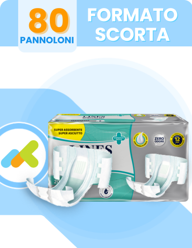 Lines Specialist Classic Alta Protezione | Pannolone a Mutandina | Incontinenza Grave | 20 pezzi