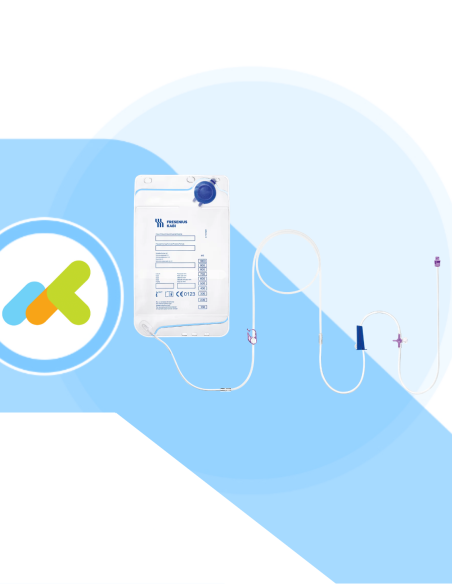 Amika Pump Bag mobile deflussore per nutrizione enterale con uso in mobilità | 30 pezzi