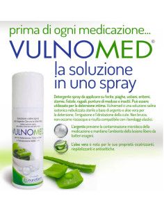 Vulnomed Spray 125 ml  Soluzione Salina Sterile a base di Argento Cloruro e Aloe Vera 2