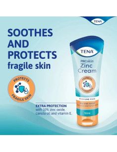 TENA Zinc Cream | Crema Lenitiva con Ossido di Zinco | Protezione Elevata |100ml 2