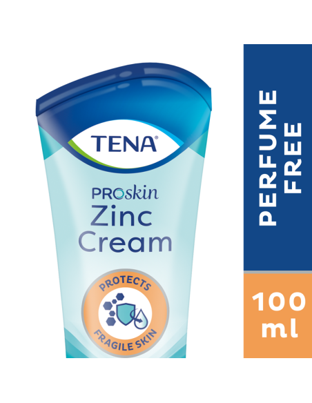 TENA Zinc Cream | Crema Lenitiva con Ossido di Zinco | 100ml