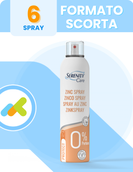 Serenity Care Zinco Spray | Barriera Lenitiva a Base di Ossido di Zinco | 250ml Serenity Care Zinco Spray | Barriera Lenitiva a Base di Ossido di Zinco | 250ml