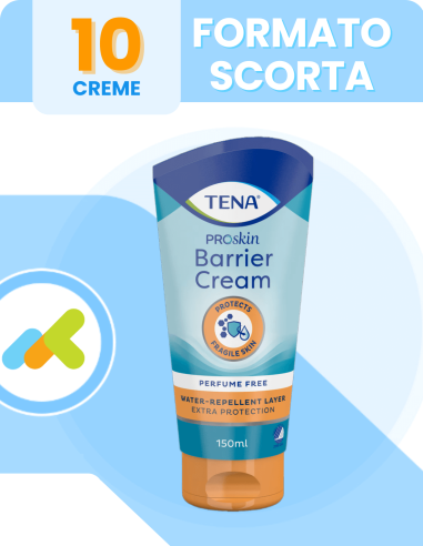 Tena Barrier Cream | Crema Lenitiva Per Pelli Irritate E Delicate | 150ml
