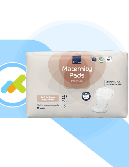 Abena Maternity Pad Premium  Assorbenti Post-parto per Incontinenza Lieve e Moderata  15 pezzi