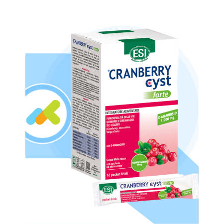 Esi Cranberry Cyst Forte| Benessere delle Vie Urinarie | 16 Pocket