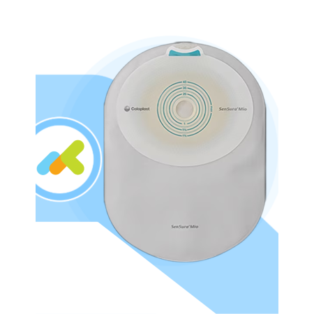 SenSura Mio |Sacca Monopezzo Chiusa Ispezionabile con apertura | Per colostomia | 30 pezzi