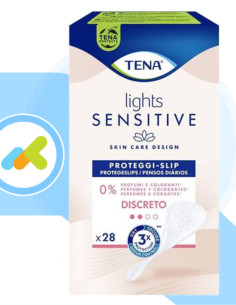 Tena Lights Sensitive | Proteggi-slip Femminili | Efficaci per Piccole Perdite Urinarie | Pelli Sensibili
