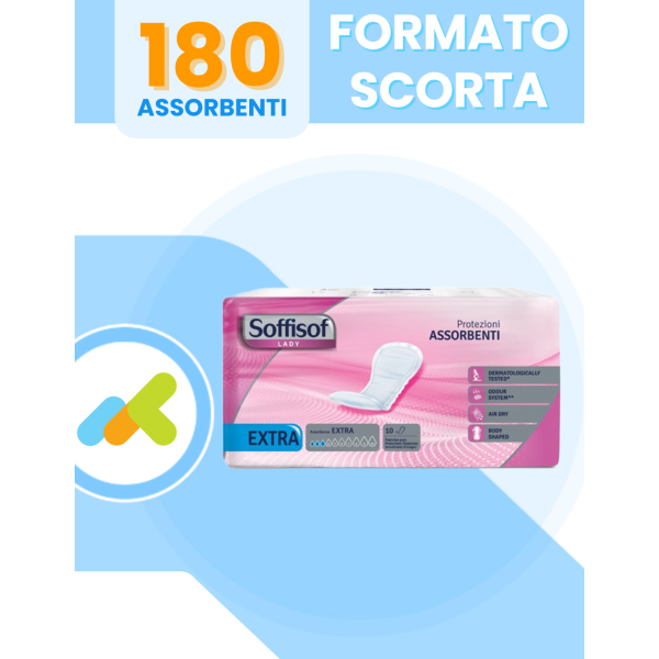 Soffisof Lady Extra | Protezioni Assorbenti Femminili | Incontinenza Leggera | 10 Pezzi