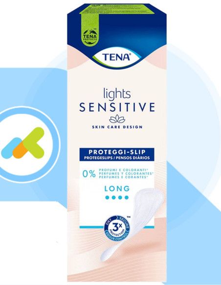 Tena Lights Sensitive | Proteggi-slip Femminili | Efficaci per Piccole Perdite Urinarie | Pelli Sensibili Tena Lights Sensitive | Proteggi-slip Femminili | Efficaci per Piccole Perdite Urinarie | Pelli Sensibili