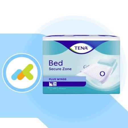 TENA Bed Plus Wing 80x180 | Traverse Letto Rimboccabili per Incontinenza | 20 pezzi