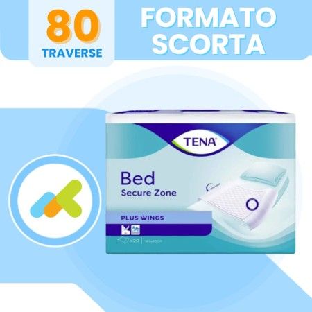 TENA Bed Plus Wing 80x180 | Traverse Letto Rimboccabili per Incontinenza | 20 pezzi 2