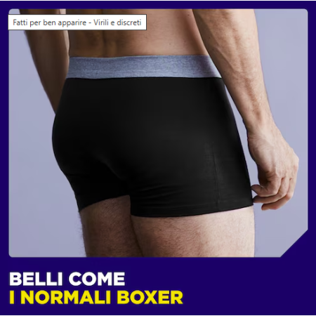 TENA Men Boxer Protettivi Lavabili – Biancheria Intima Maschile TENA Men Boxer Protettivi Lavabili – Biancheria Intima Maschile