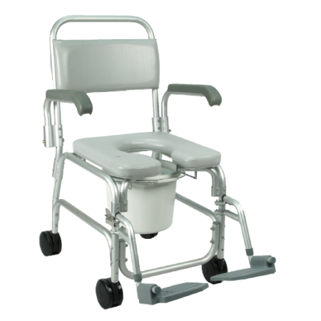 SE2 – Sedia Comoda da doccia e WC con 4 ruote piroettanti