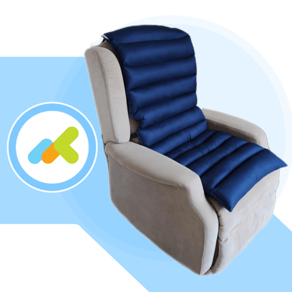 Copripoltrona antidecubito in fibra cava siliconata