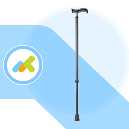 TR21 – Bastone regolabile con impugnatura morbida e puntale antiscivolo