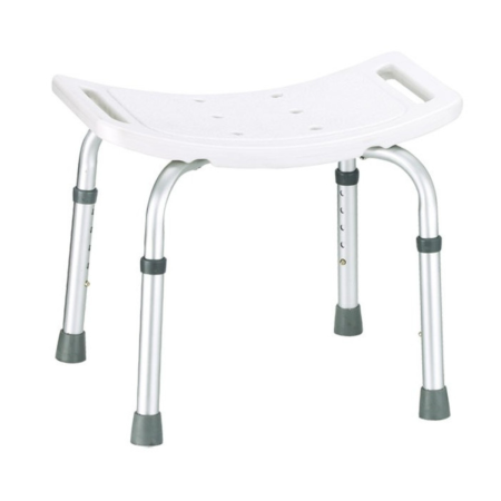 Sgabello per doccia in alluminio anodizzato regolabile | AB-10 Intermed