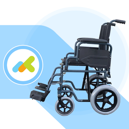 Carrozzina a spinta assistita pieghevole | Rehasense Larghezza 38-48 cm