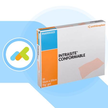 Intrasite Conformable | Medicazione Idrogel per Ulcere Profonde e Superficiali | Trattamento Avanzato | 1 pezzo