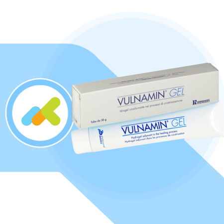 Vulnamin Gel 50g | Medicazione Avanzata per Ulcere e Ferite | Favorisce la Cicatrizzazione